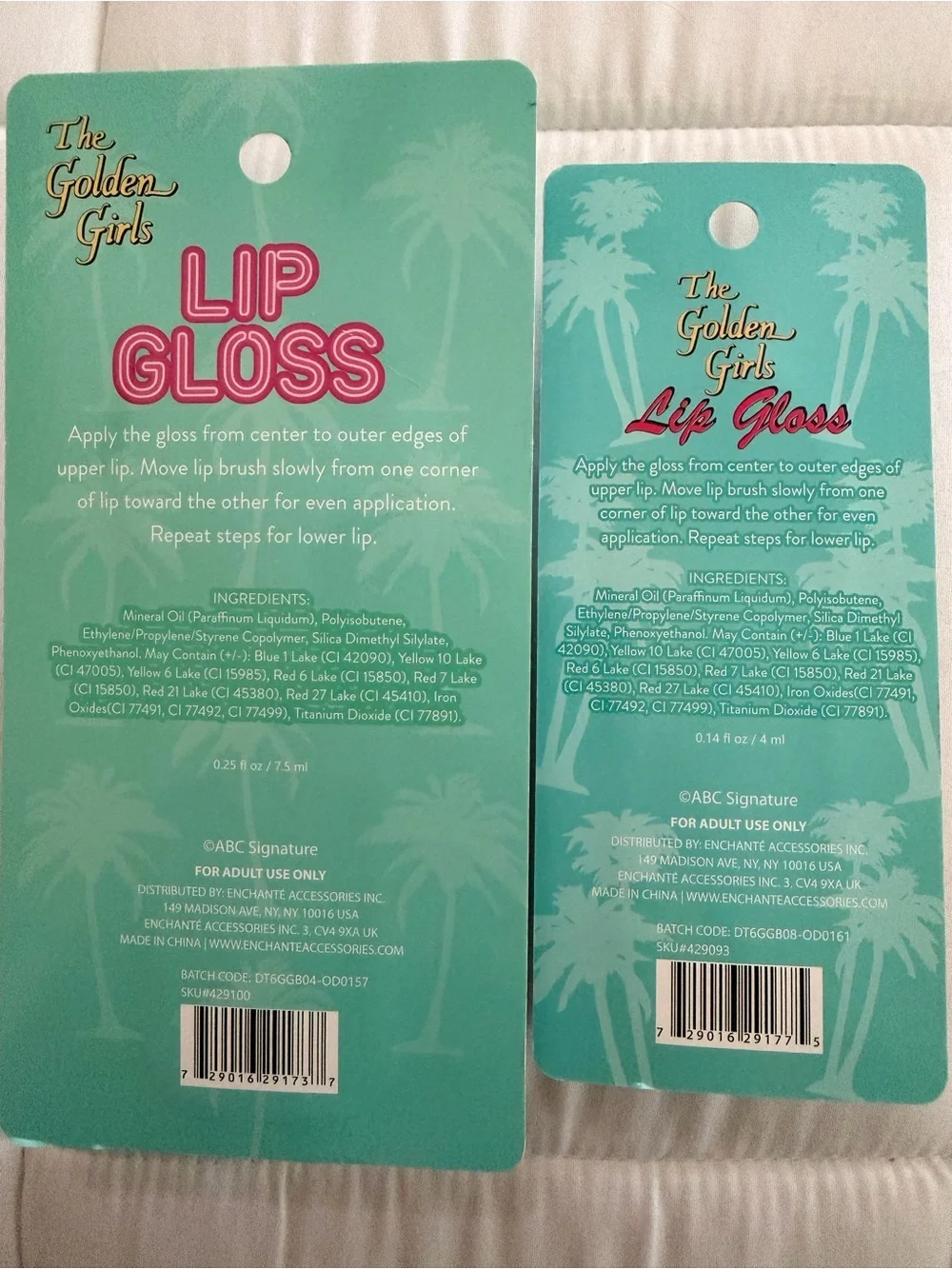 The Golden Girls Lip Gloss-Shimmer Set